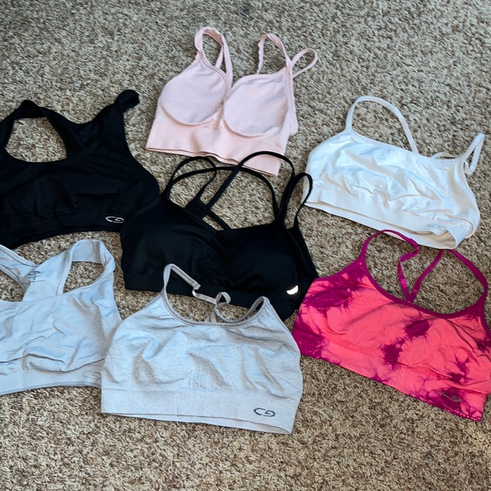 sports bras! champion rebook and calia